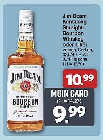 Jim Beam Kentucky Straight Bourbon Whiskey oder Likör