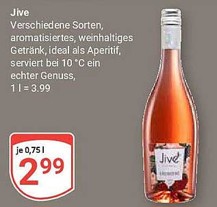 Jive - verschiedene Sorten, aromatisiertes, weinhaltiges Getränk
