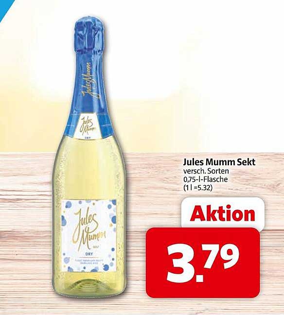 Jules Mumm Sekt 0,75 l - Verschiedene Sorten