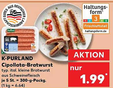 K-PURLAND Cipollata-Bratwurst