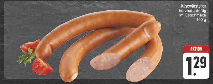 Käsewürstchen herzhaft, deftig im Geschmack 100 g