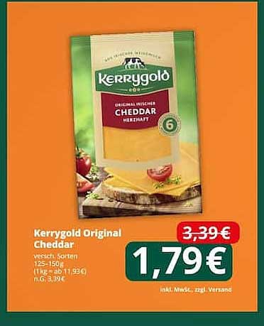 Kerrygold Original Cheddar 125-150g
