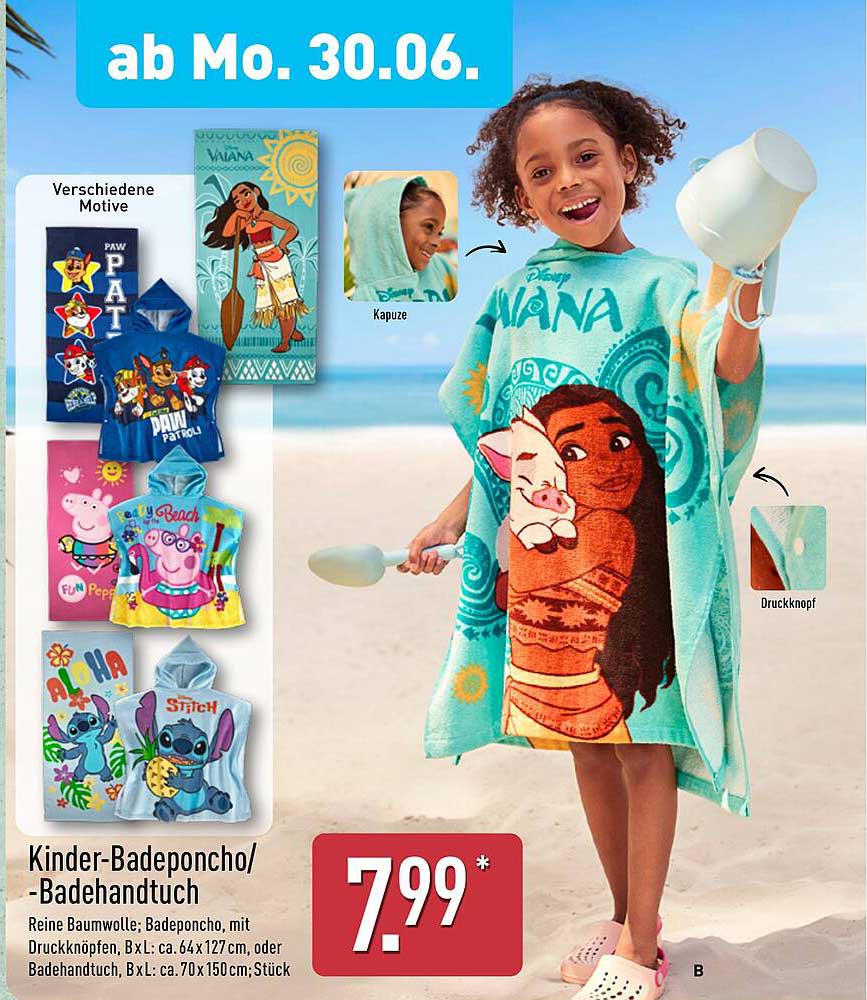 Kinder-Badeponcho/-Badetuch