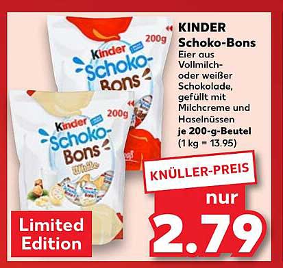 KINDER Schoko-Bons - Limited Edition