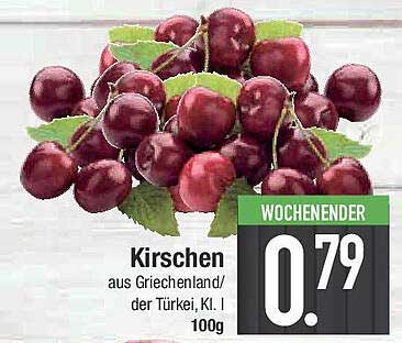 Kirschen aus Griechenland / der Türkei, Kl. I - 100g
