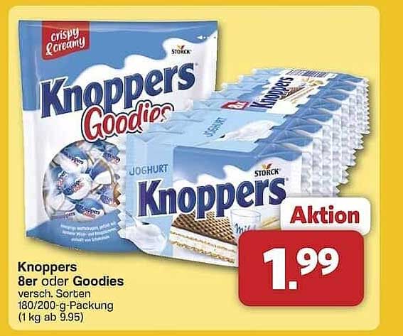 Knoppers 8er oder Goodies - Aktionsangebot von Famila Nord Ost