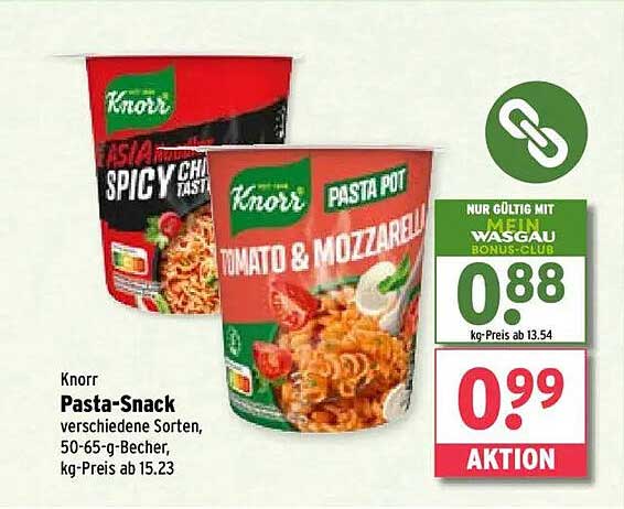 Knorr Pasta-Snack - Verschiedene Sorten