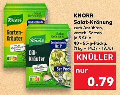 KNORR Salat-Krönung zum Anrühren, verschiedene Sorten