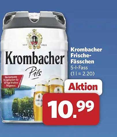 Krombacher Frische-Fässchen 5-l-Fass