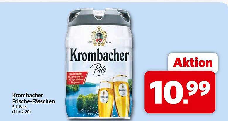 Krombacher Frische-Fässchen 5-l-Fass