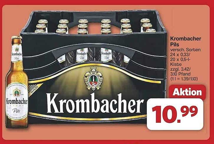 Krombacher Pils 24 x 0,33 l Kästen