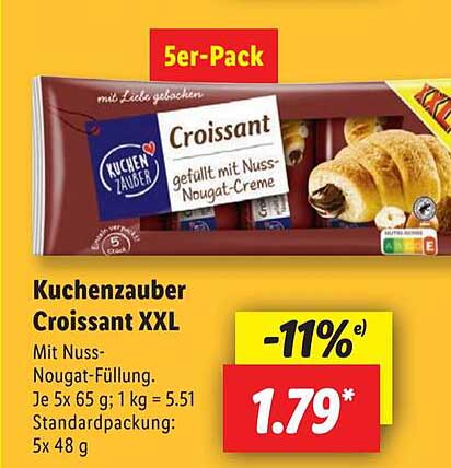Kuchenzauber Croissant XXL 5er-Pack