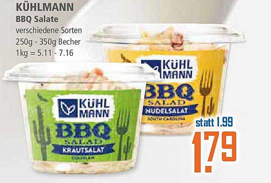 KÜHLMANN BBQ Salate - verschiedene Sorten