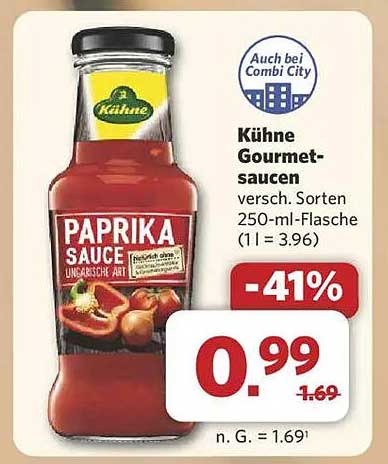Kühne Gourmet-Saucen - Paprika Sauce 250 ml