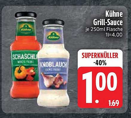 Kühne Grill-Sauce je 250ml Flasche