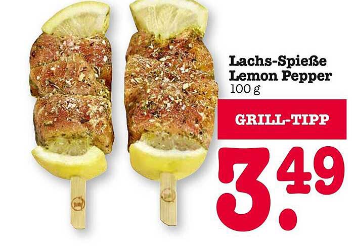 Lachs-Spieße Lemon Pepper 100 g