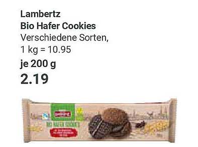 Lambertz Bio Hafer Cookies - Verschiedene Sorten