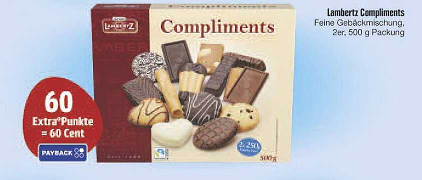 Lambertz Compliments Feine Gebäckmischung, 2er, 500 g Packung