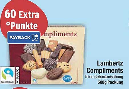 Lambertz Compliments feine Gebäckmischung 500g Packung