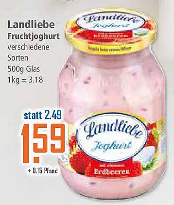 Landliebe Fruchtjoghurt verschiedene Sorten