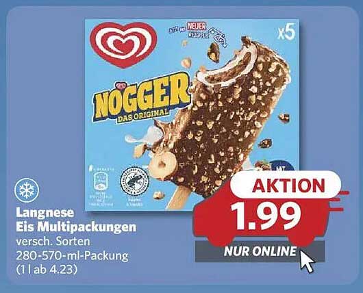 Langnese Eis Multipackungen - Nogger