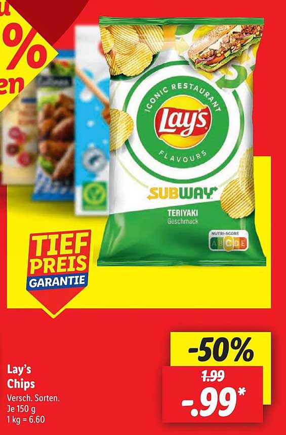 Lay's Chips Teriyaki Geschmack, 150 g