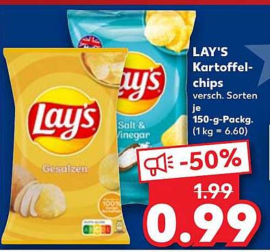 LAY'S Kartoffelchips diverses Sortiment 150-g-Pack