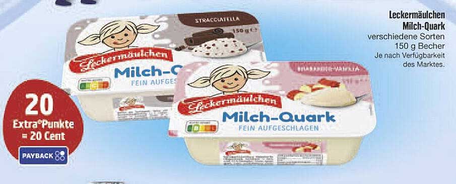 Leckermäulchen Milch-Quark verschiedene Sorten 150 g Becher