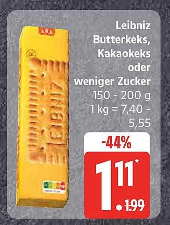 Leibniz Butterkeks, Kakaokeks oder weniger Zucker 150 - 200 g