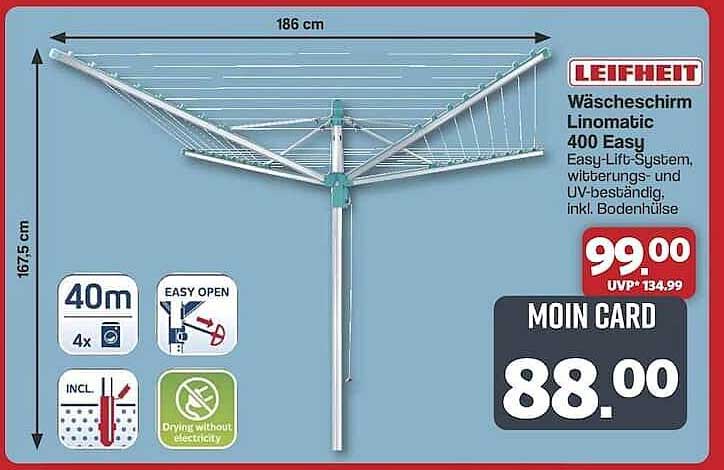 Leifheit Wäschekorb Linomatic 400 Easy