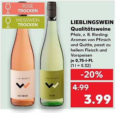 LIEBLINGSWEIN - Qualitätsweine, Rosé trocken & Weißwein trocken