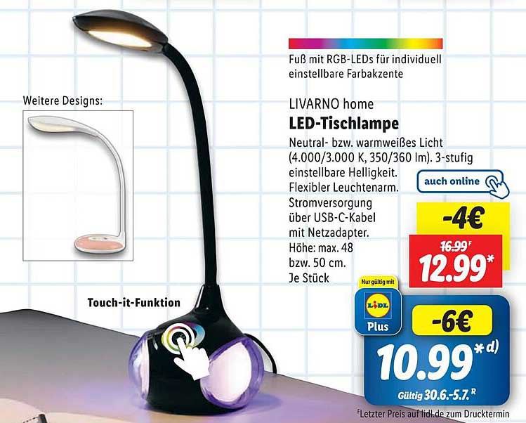 LIVARNO home LED-Tischlampe