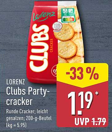 Lorenz Clubs Party-Cracker – 200g Beutel zum Sonderpreis!