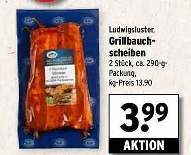Ludwigsluster Grillbauchschnitten - 2 Stück, ca. 290-g-Packung