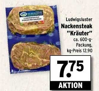 Ludwigsluster Nackensteak "Kräuter" - ca. 600-g-Packung