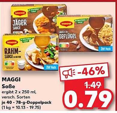 MAGGI Soße 2er Pack - Jäger, Rahm, Geflügel