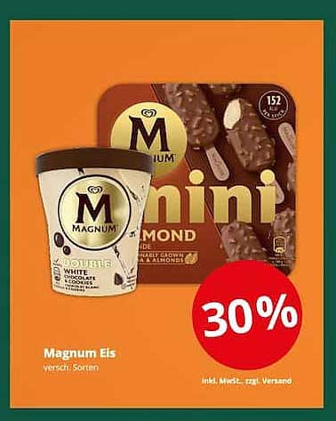 Magnum Eis - verschiedene Sorten