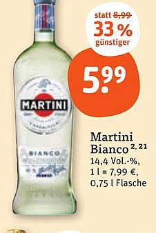 Martini Bianco 0,75 l Flasche
