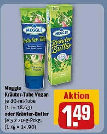 Meggle Kräuter-Tube Vegan 80 ml - Aktion