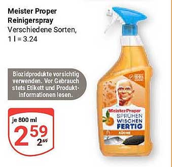 Meister Proper Reinigungsspray - Verschiedene Sorten
