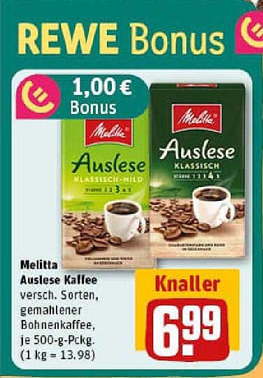 Melitta Auslese Kaffee - verschiedene Sorten