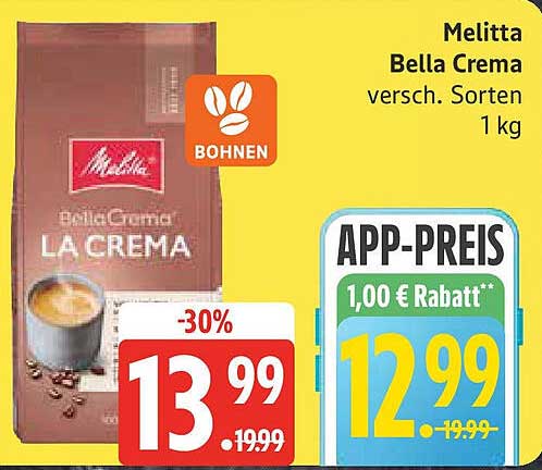 Melitta Bella Crema versch. Sorten 1 kg