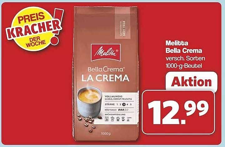 Melitta BellaCrema LA CREMA 1000-g-Beutel