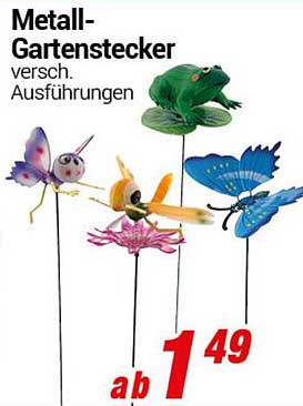 Metall-Gartenstecker verschiedene Ausführungen