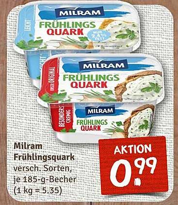 Milram Frühlingsquark – viertelstark im Becher