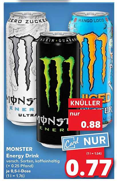 MONSTER Energy Drink - 0,5 l Dose