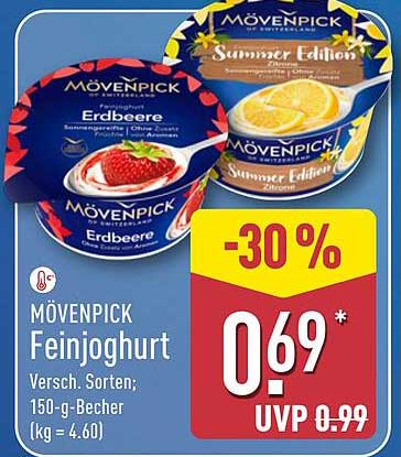 Mövenpick Feinjoghurt - Sommer Edition und Erdbeere