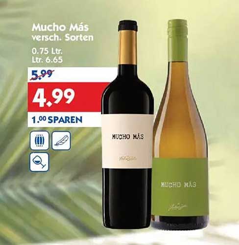 Mucho Más - Verschiedene Sorten Wein 0,75 L