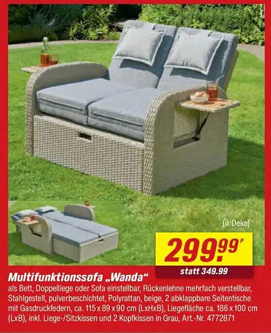 Multifunktionssofa „Wanda“