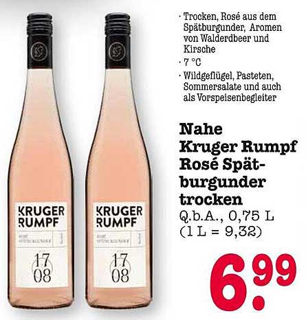 Nahe Kruger Rumpf Rosé Spätburgunder trocken
